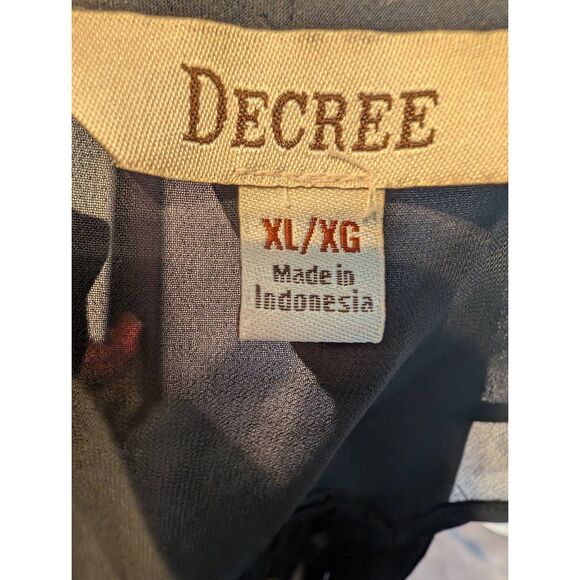 Decree shear open back sleeveless blouse xl - Picture 5 of 5
